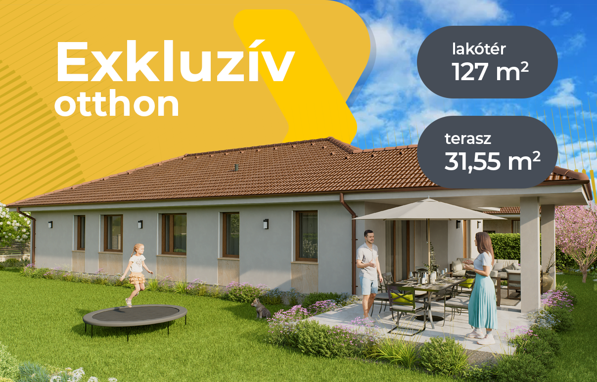 127 m²-es családi ház Alsónémediben